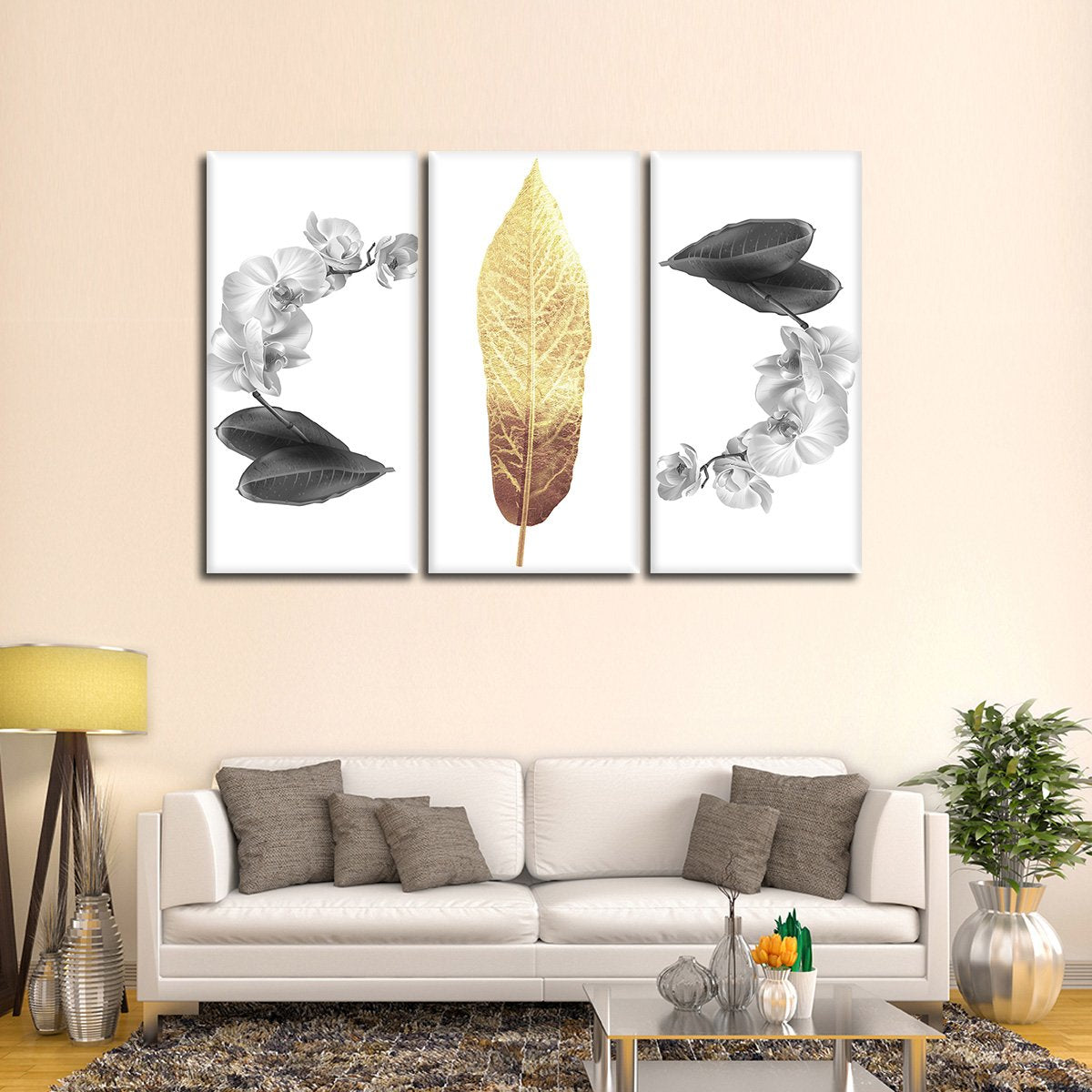 Luxe Botanical Multi Panel Canvas Wall Art