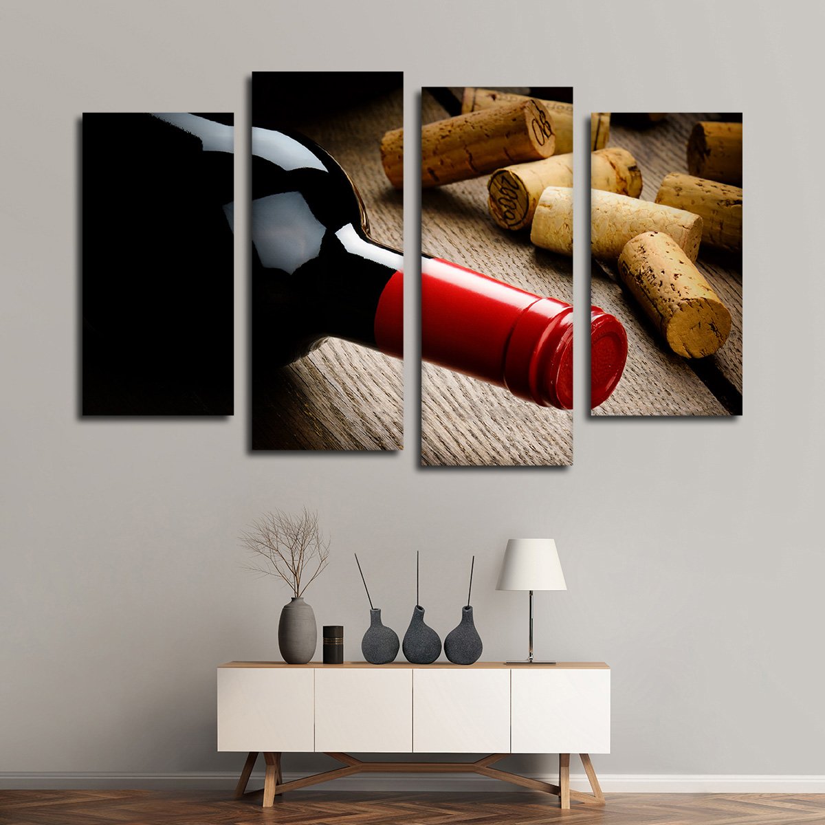 Luxurious Wine Multi Panel Canvas Wall Art