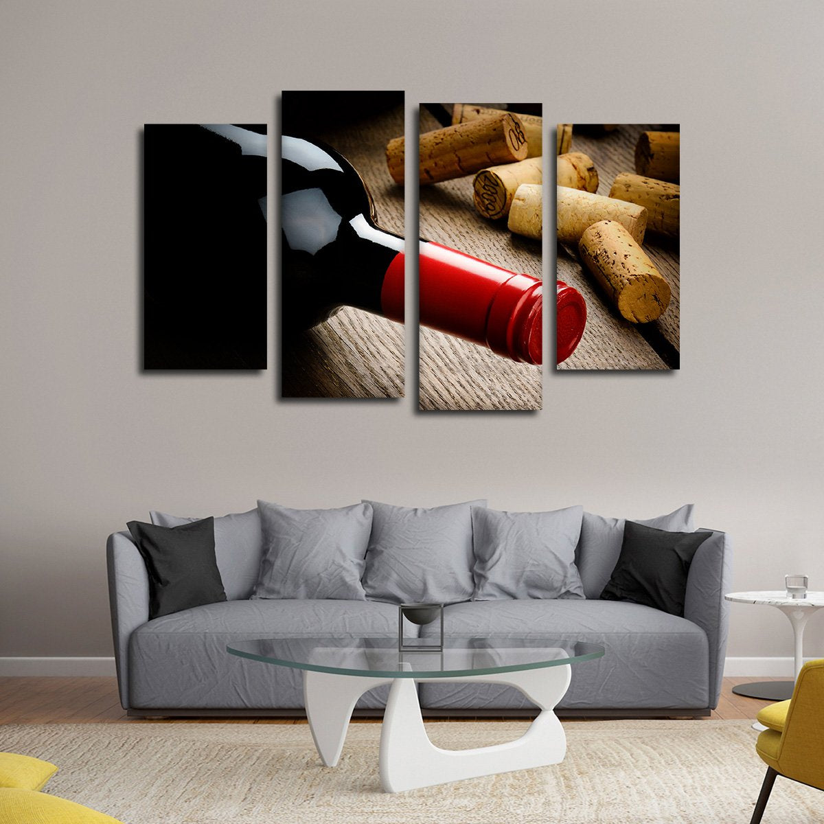 Luxurious Wine Multi Panel Canvas Wall Art
