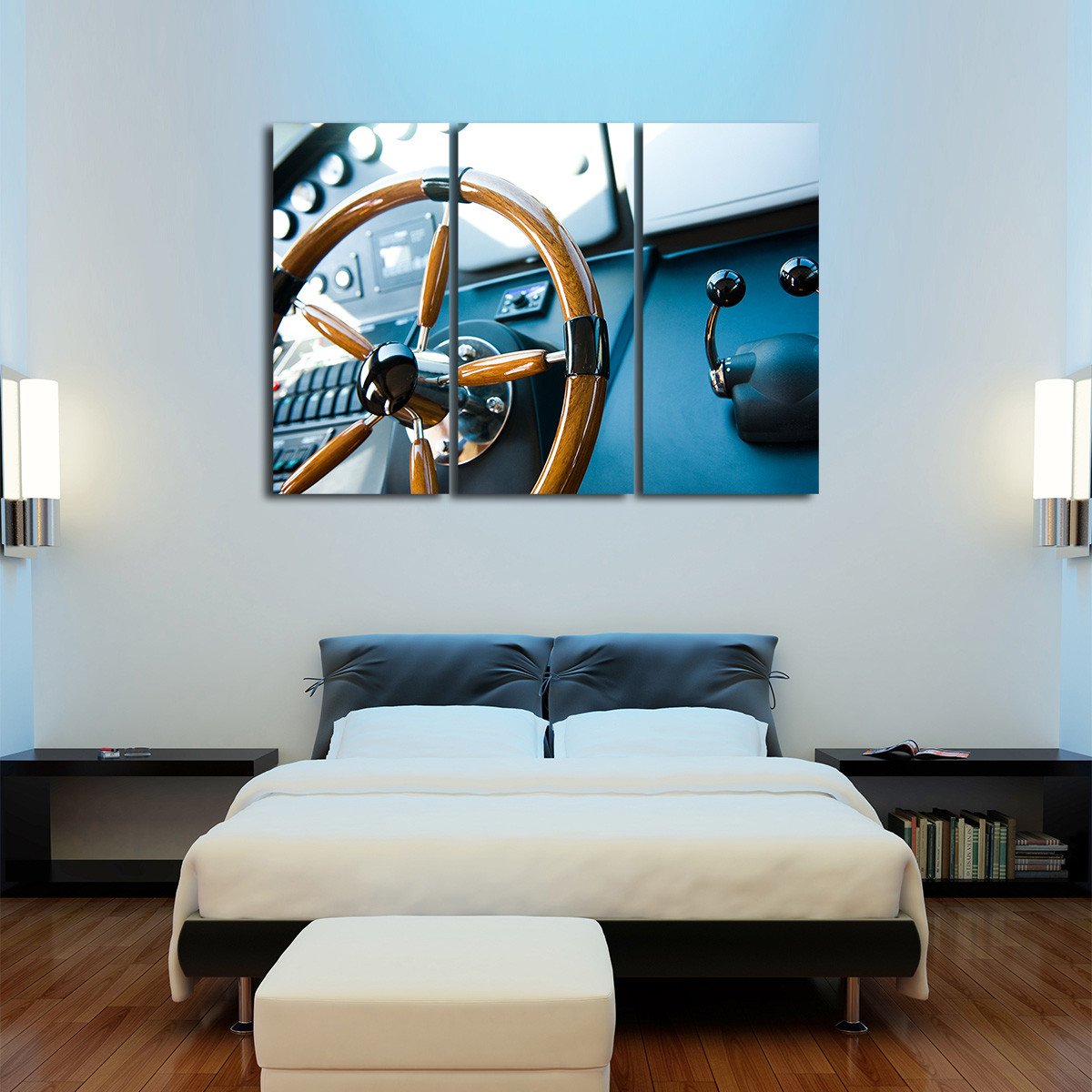 Luxury Yacht Multi Panel Canvas Wall Art