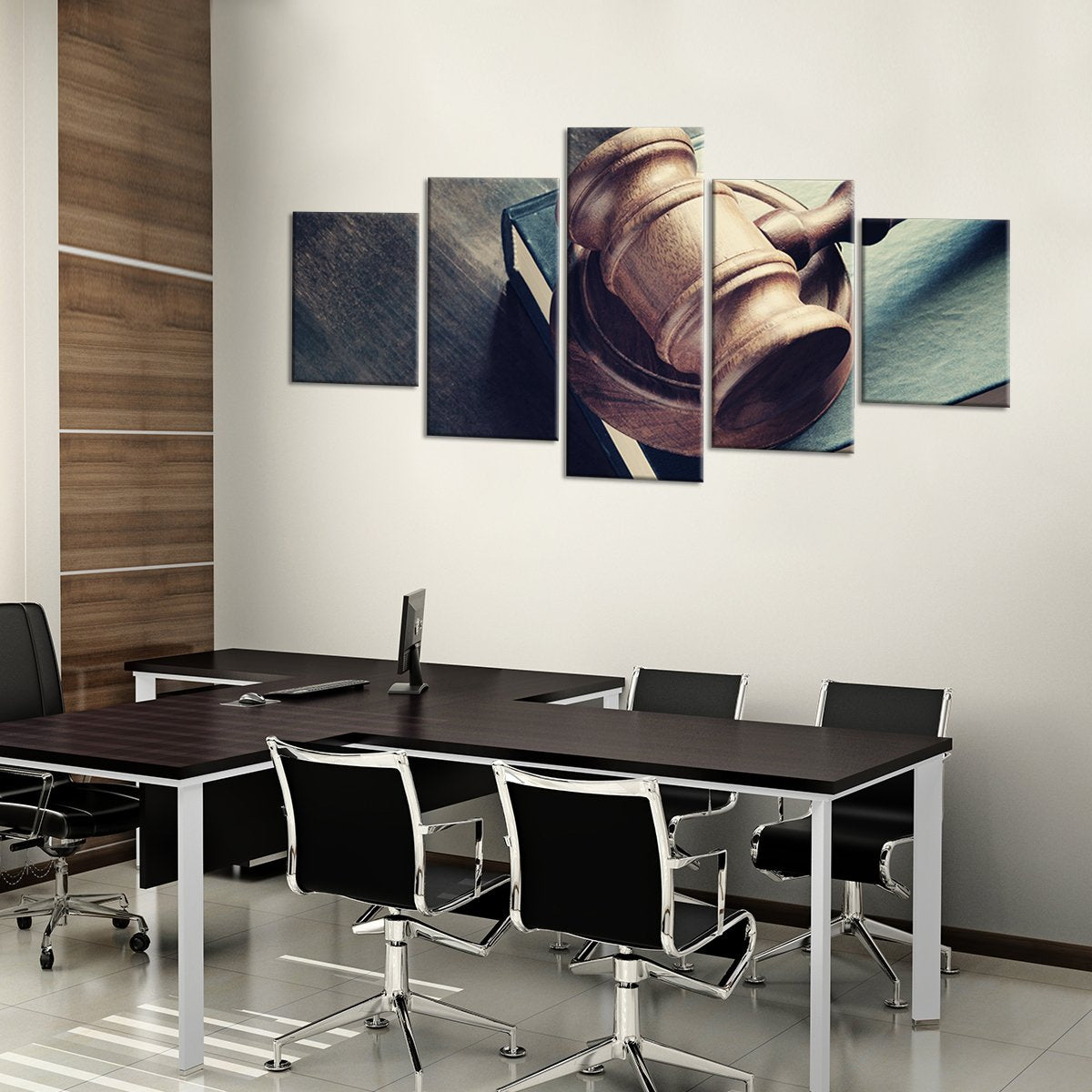 Gavel Multi Panel Canvas Wall Art