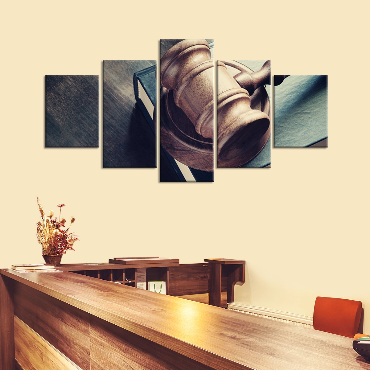 Gavel Multi Panel Canvas Wall Art