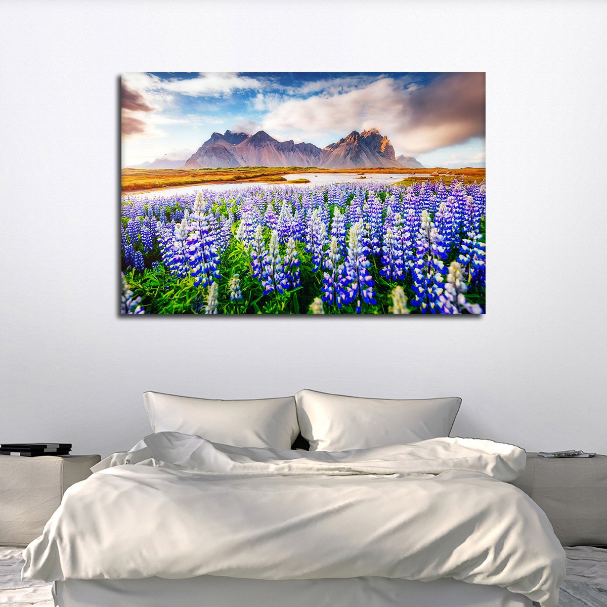 Majestic Lupines Multi Panel Canvas Wall Art