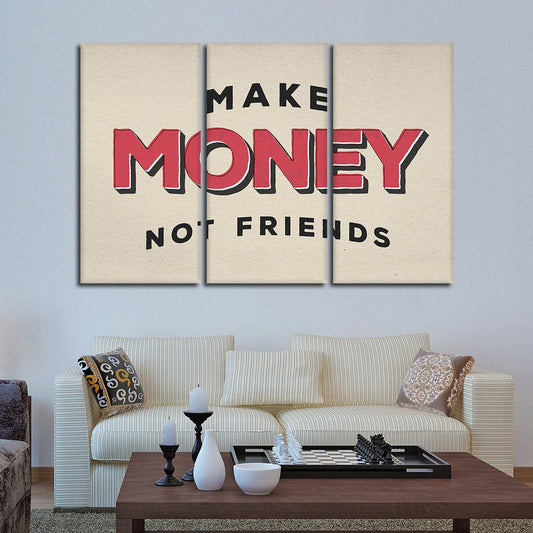 Make Money Multi Panel Canvas Wall Art