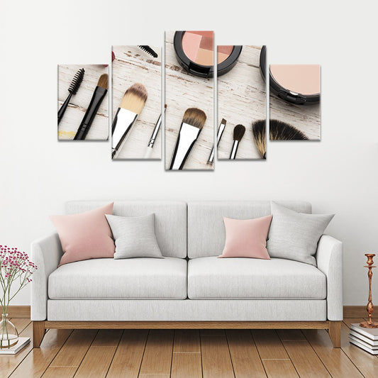 Makeup Tools Multi Panel Canvas Wall Art