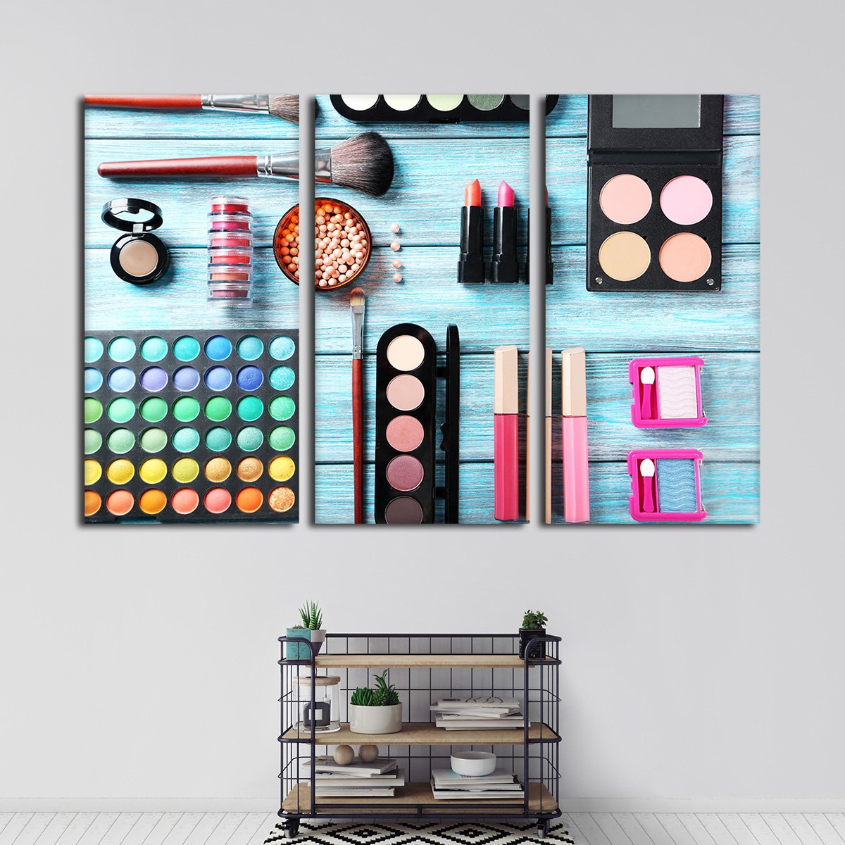 Makeup Haul Multi Panel Canvas Wall Art