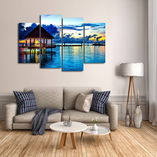 Maldives Multi Panel Canvas Wall Art
