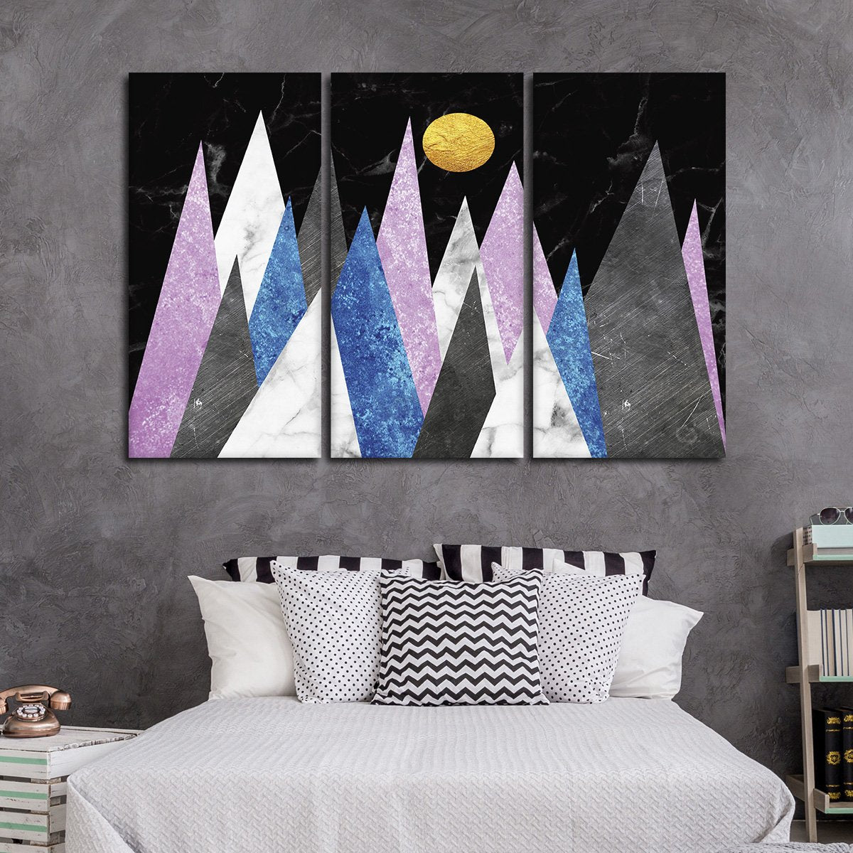 Marble Mountains Multi Panel Canvas Wall Art