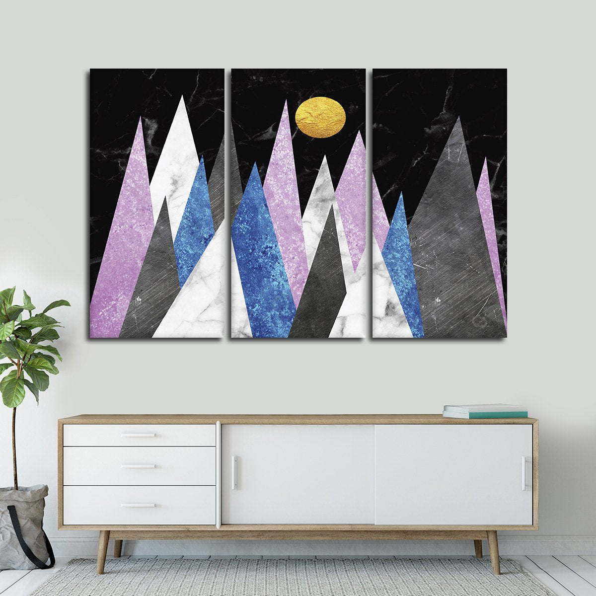Marble Mountains Multi Panel Canvas Wall Art