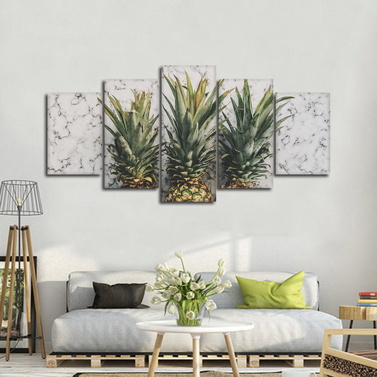 Marble Pineapple Multi Panel Canvas Wall Art