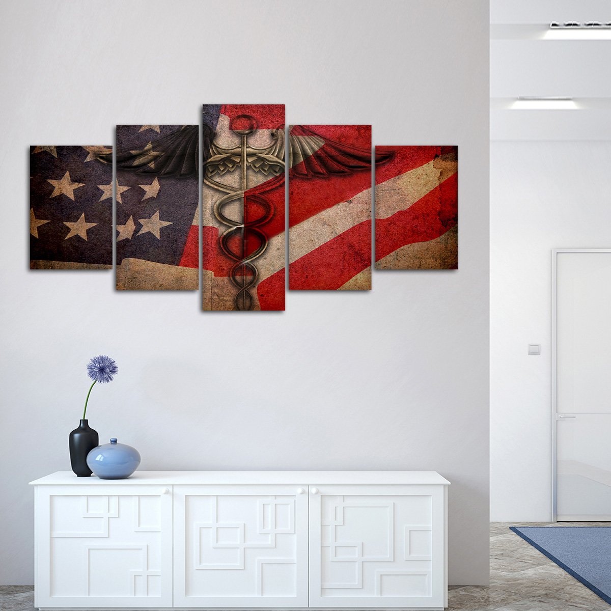 Medical Flag Multi Panel Canvas Wall Art