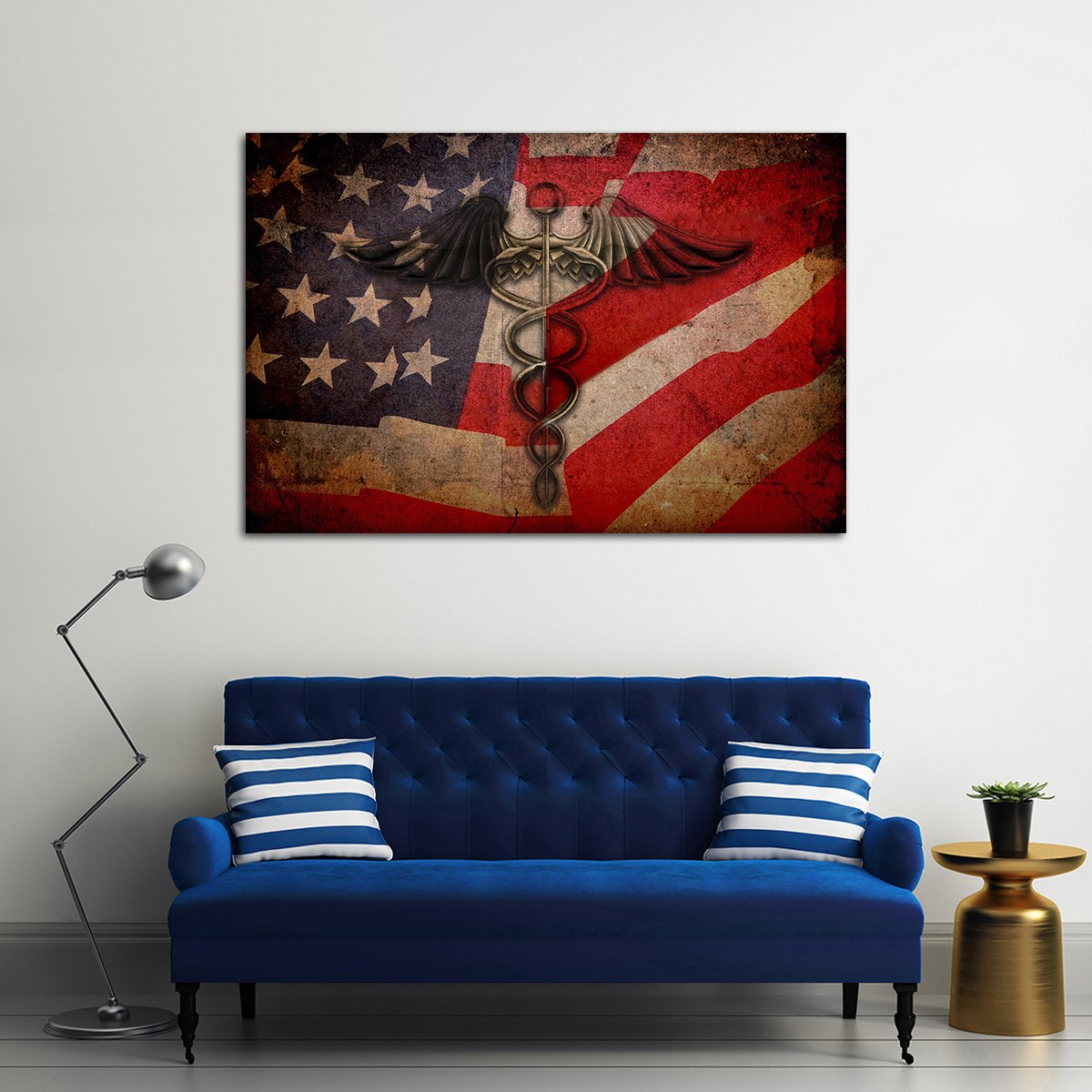 Medical Flag Multi Panel Canvas Wall Art
