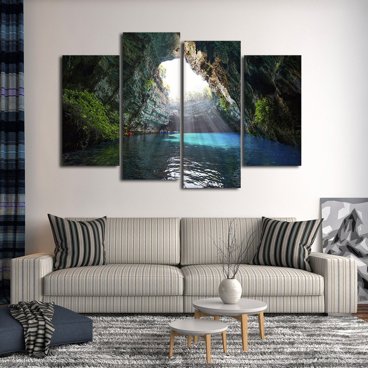 Melissani Cave Multi Panel Canvas Wall Art