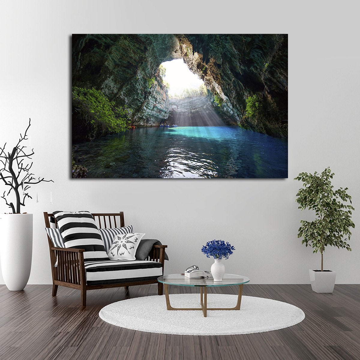 Melissani Cave Multi Panel Canvas Wall Art