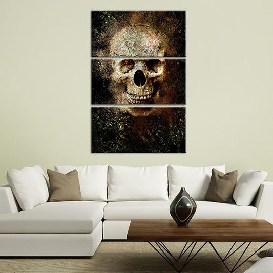 Menacing Skull Multi Panel Canvas Wall Art