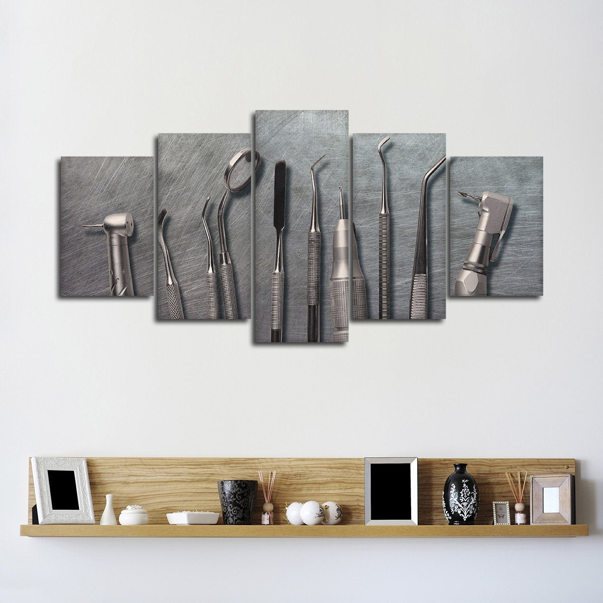 Metal Dental Tools Multi Panel Canvas Wall Art