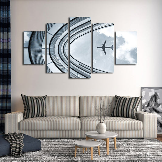 Metro Landing Multi Panel Canvas Wall Art