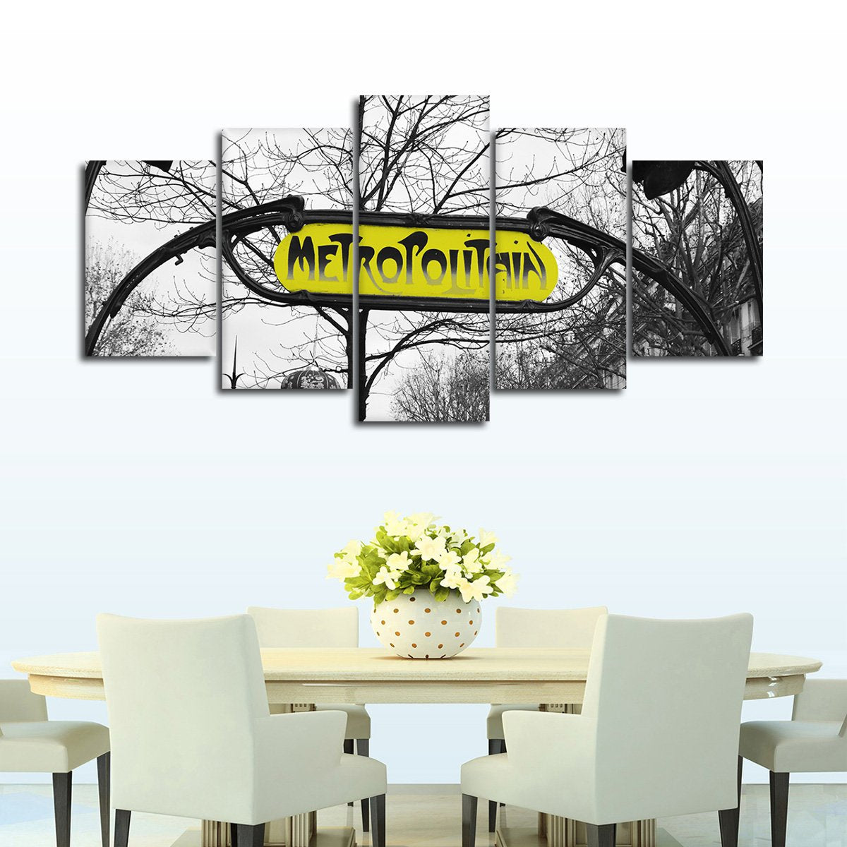Metropolitain Pop Multi Panel Canvas Wall Art