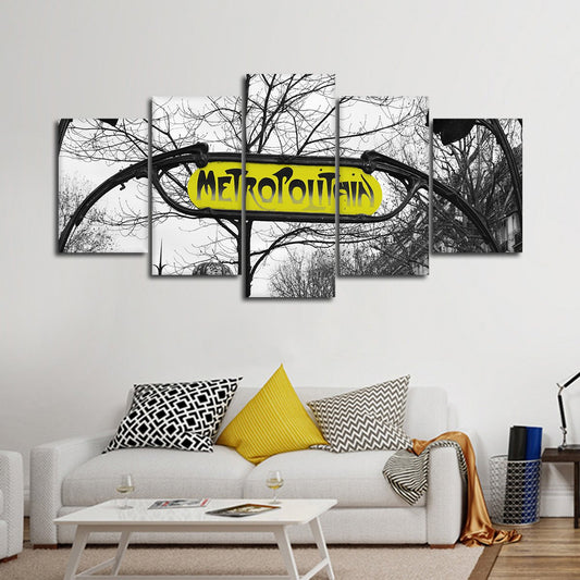 Metropolitain Pop Multi Panel Canvas Wall Art