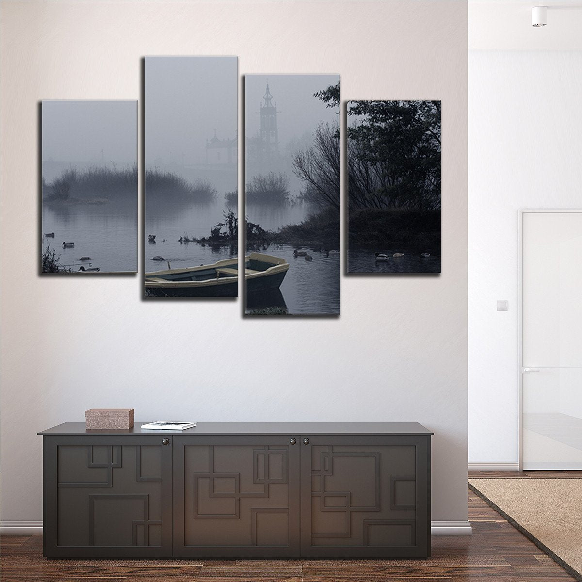 Middle Age twilight Multi Panel Canvas Wall Art