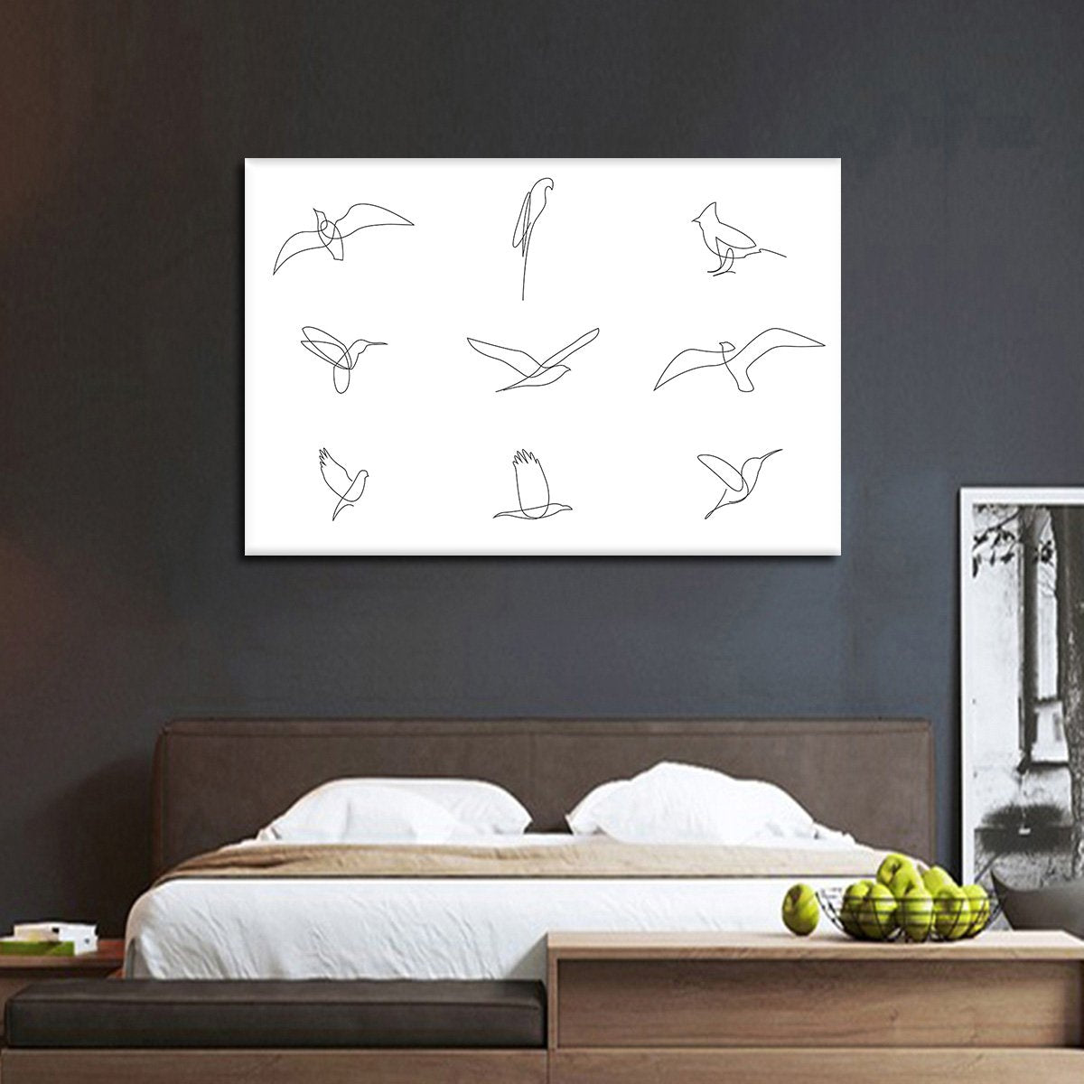 Minimalist Birds Multi Panel Canvas Wall Art