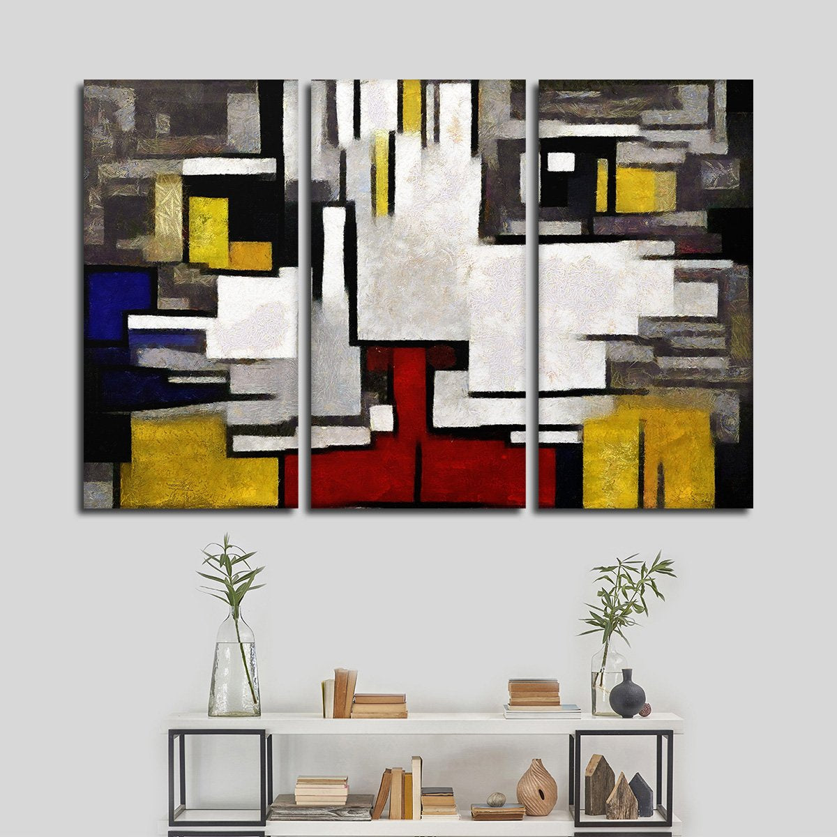 Minimalist Cat Multi Panel Canvas Wall Art