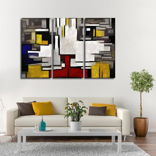 Minimalist Cat Multi Panel Canvas Wall Art