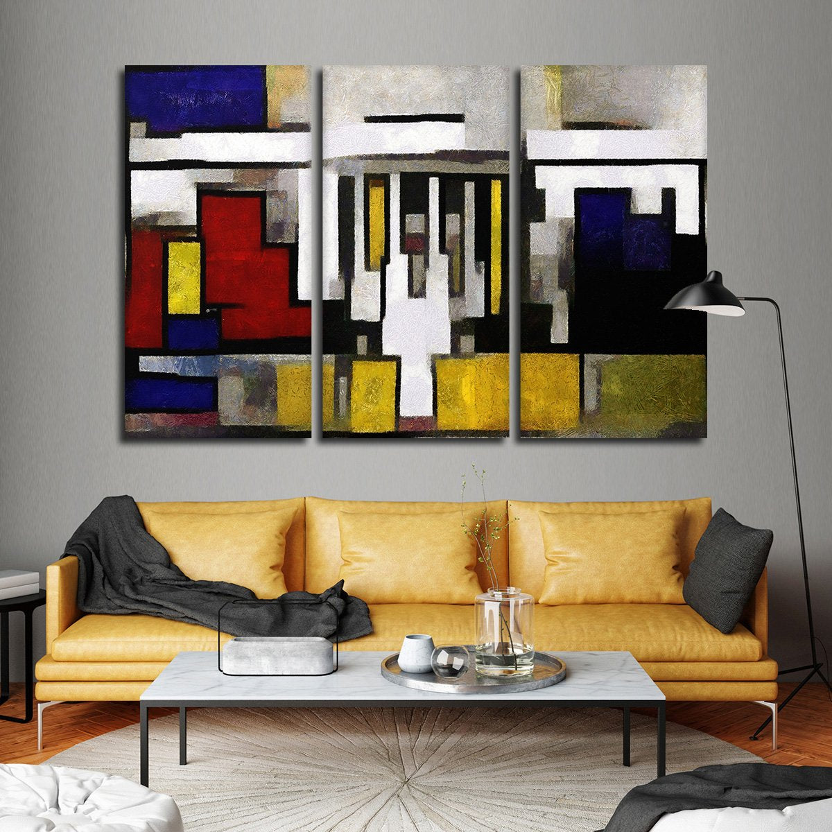 Minimalist White House Multi Panel Canvas Wall Art
