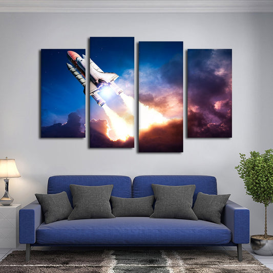 Mission To Space Multi Panel Canvas Wall Art
