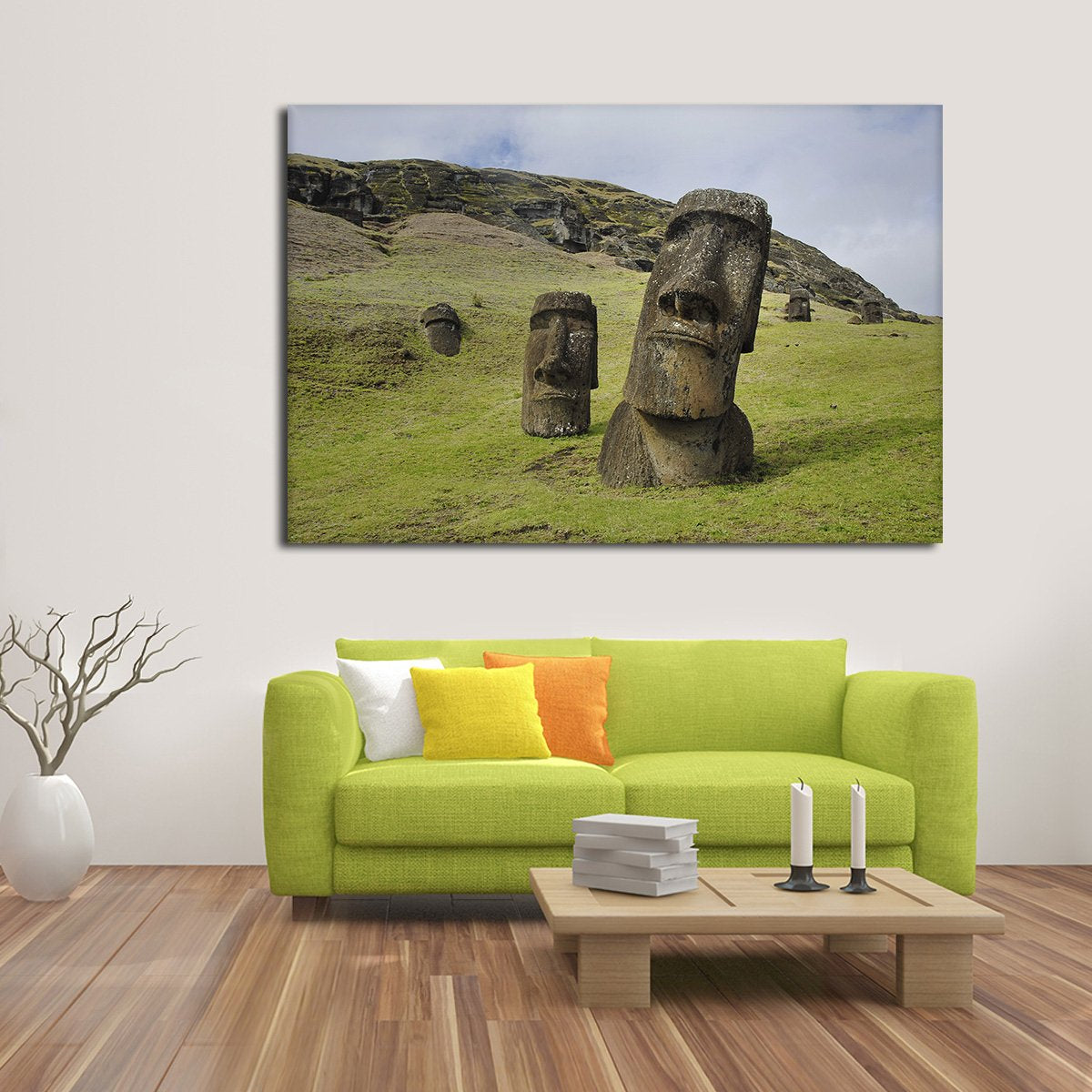Moai Multi Panel Canvas Wall Art
