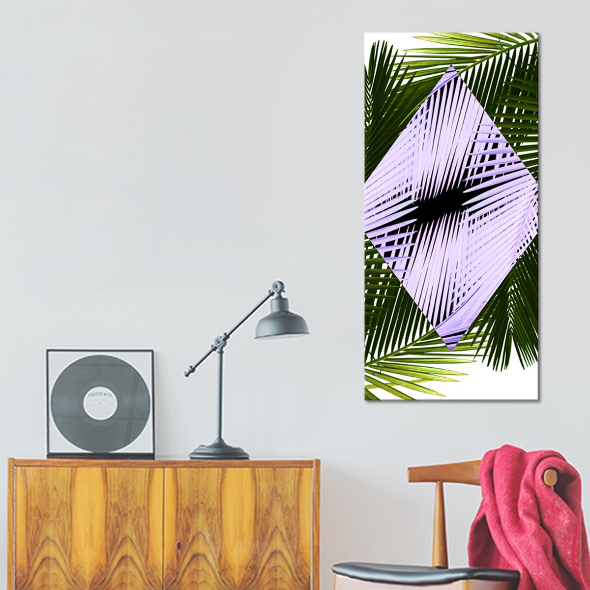 Mod Palms Multi Panel Canvas Wall Art