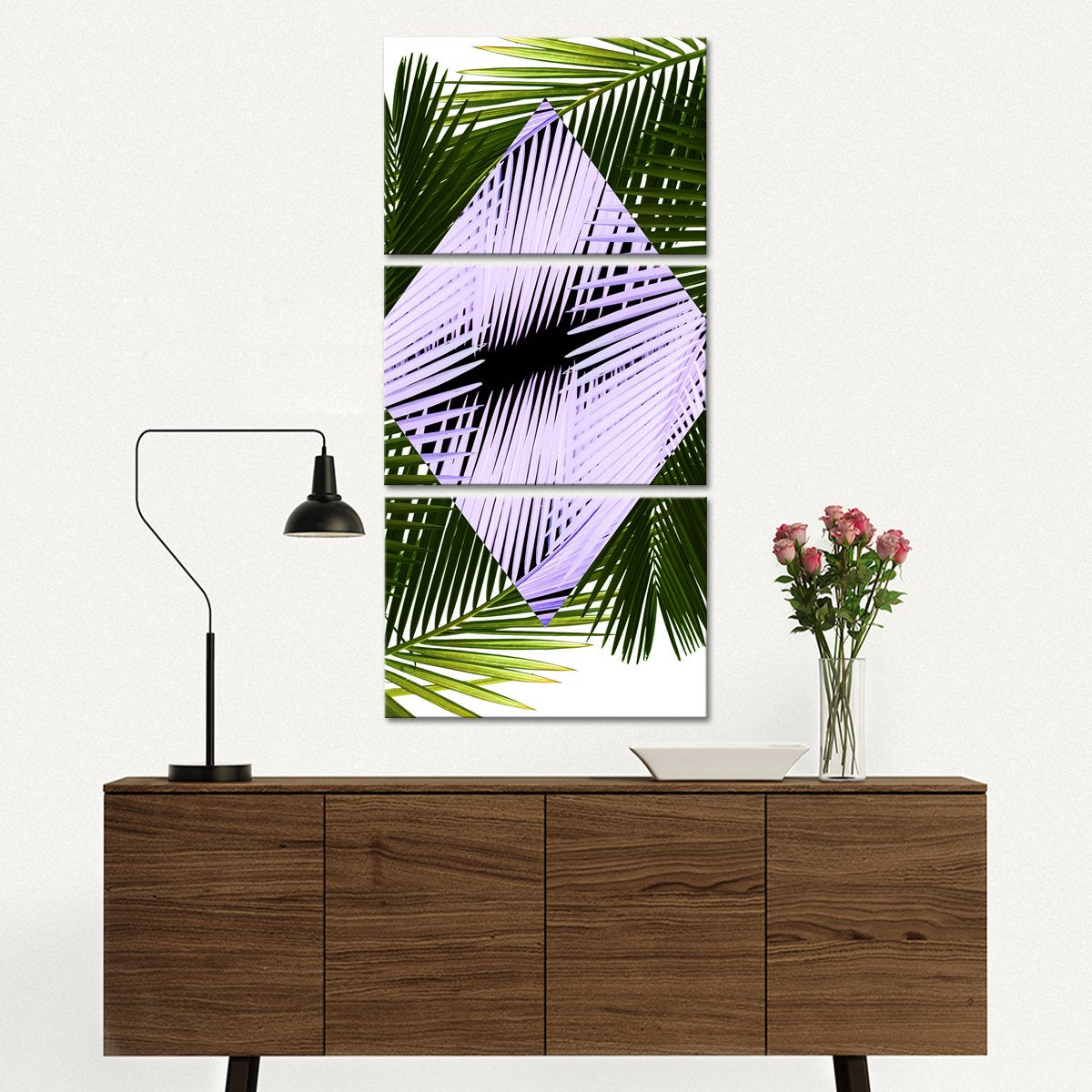 Mod Palms Multi Panel Canvas Wall Art