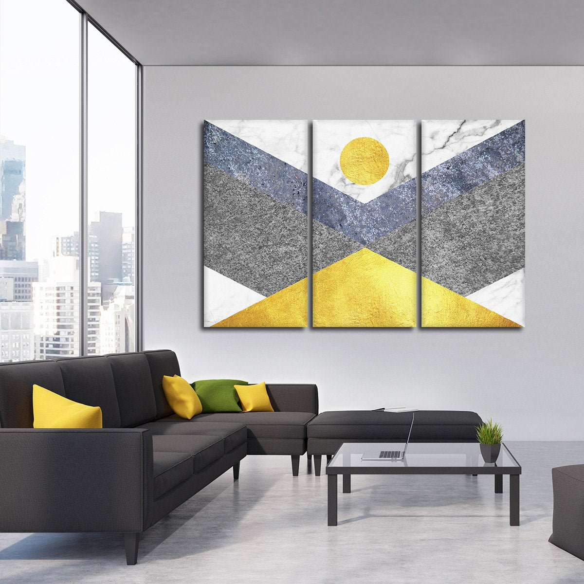 Mod Design Multi Panel Canvas Wall Art