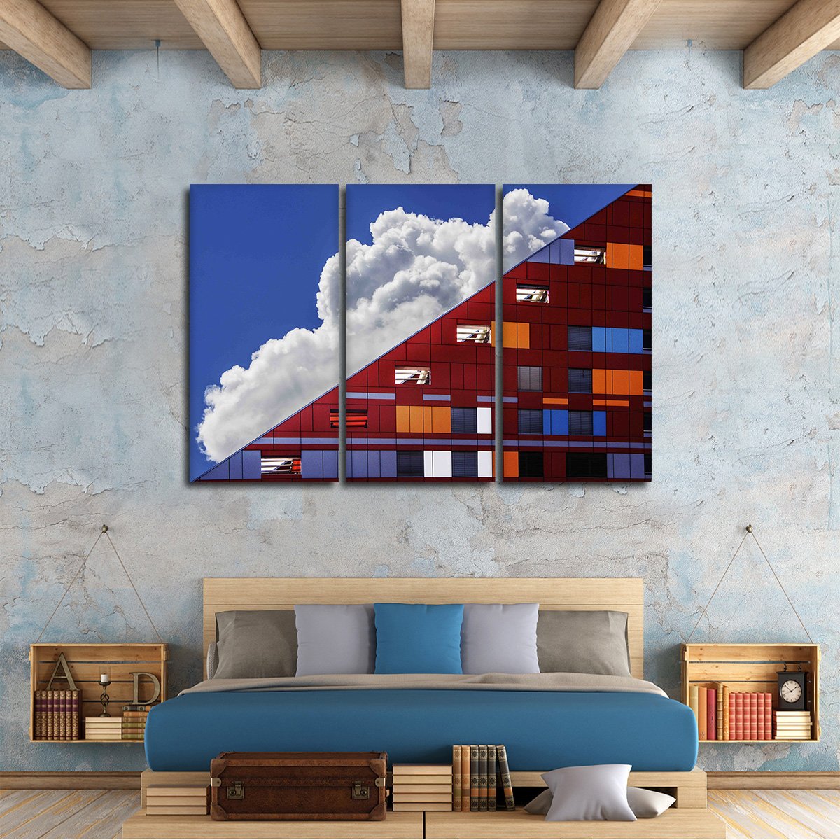 Modern Architecture Multi Panel Canvas Wall Art