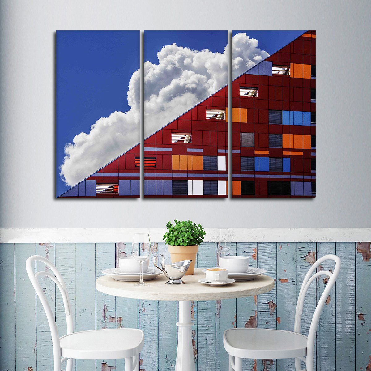 Modern Architecture Multi Panel Canvas Wall Art