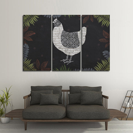 Modern Chicken Farm Multi Panel Canvas Wall Art