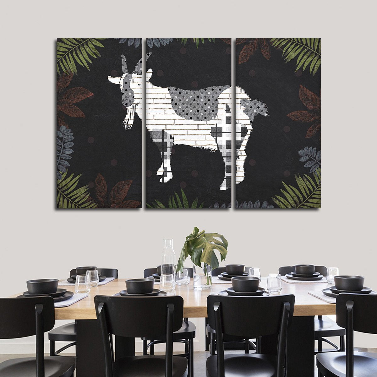 Modern Goat Farm Multi Panel Canvas Wall Art