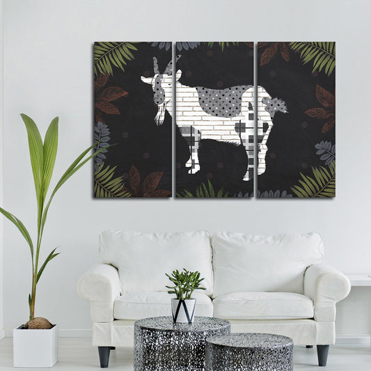 Modern Goat Farm Multi Panel Canvas Wall Art