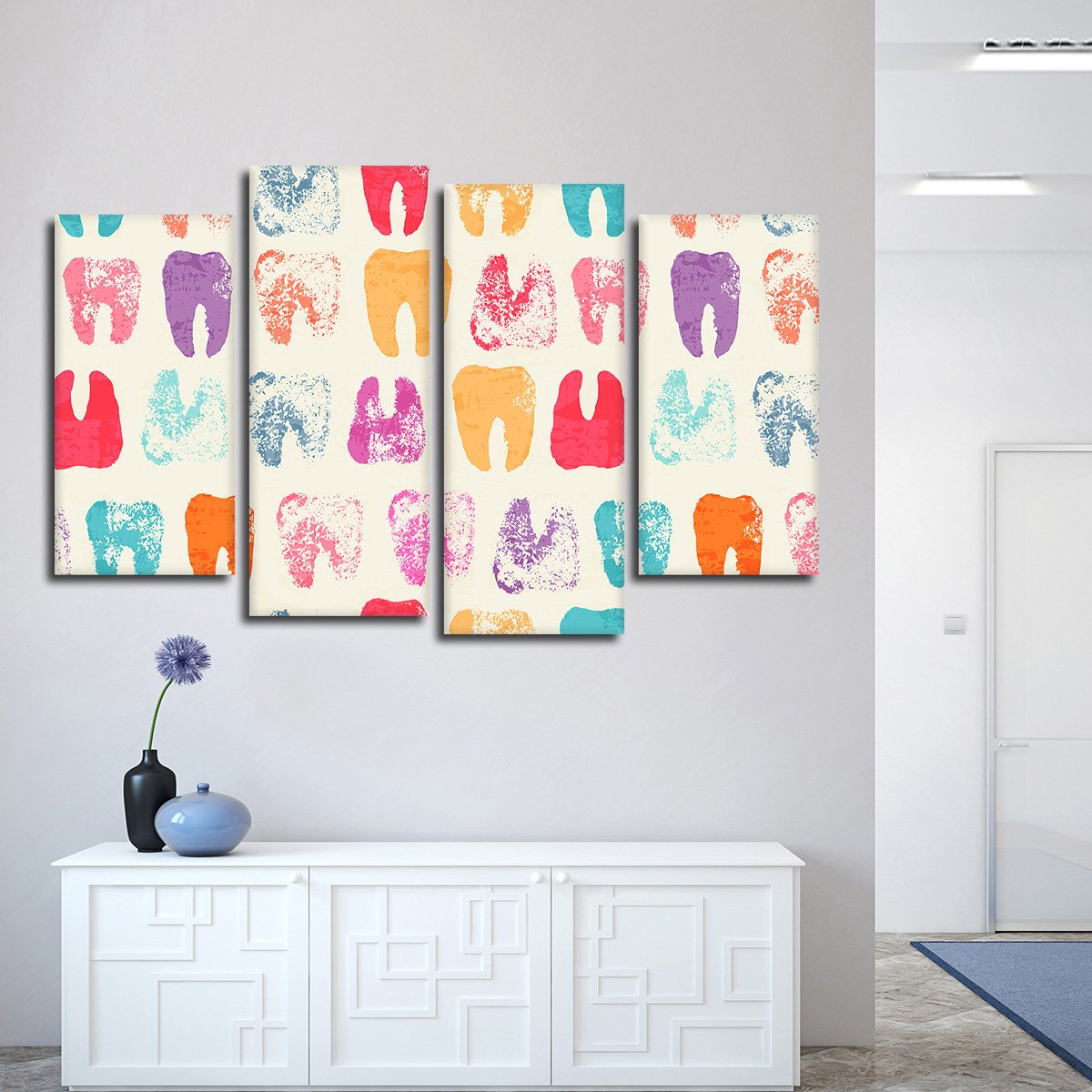 Molar Mania Multi Panel Canvas Wall Art