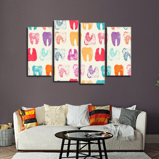Molar Mania Multi Panel Canvas Wall Art