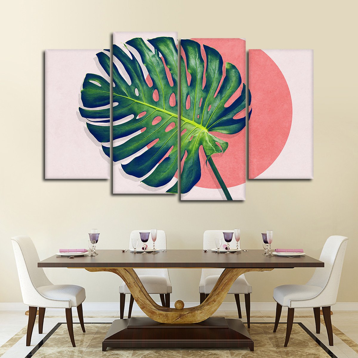 Monstera Paradise Multi Panel Canvas Wall Art