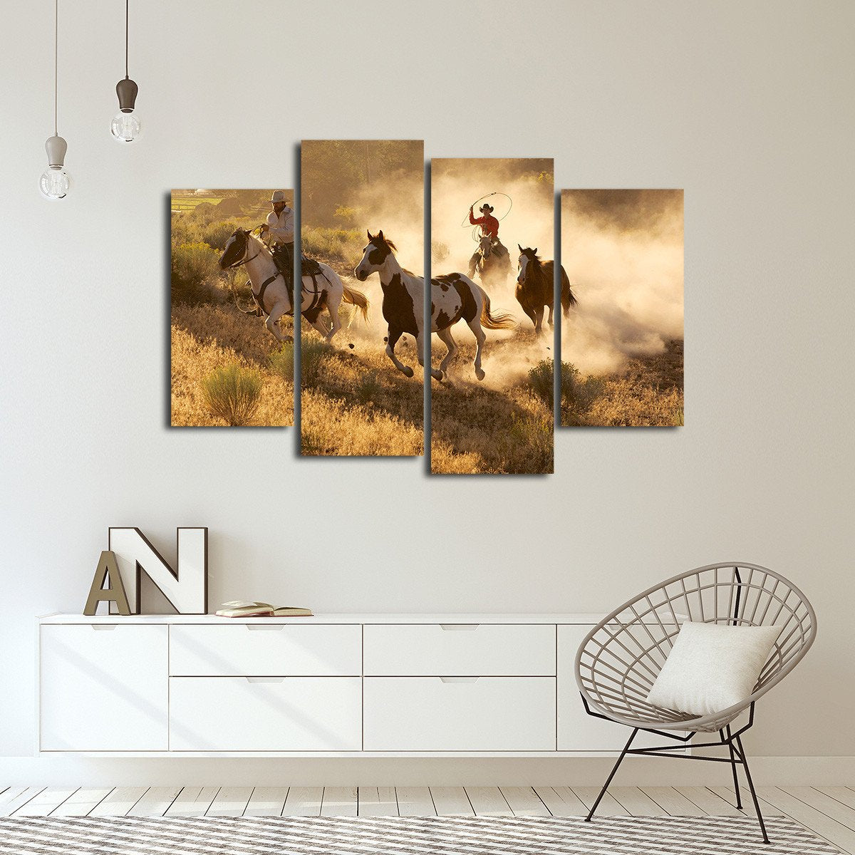 Montana Ranch Multi Panel Canvas Wall Art