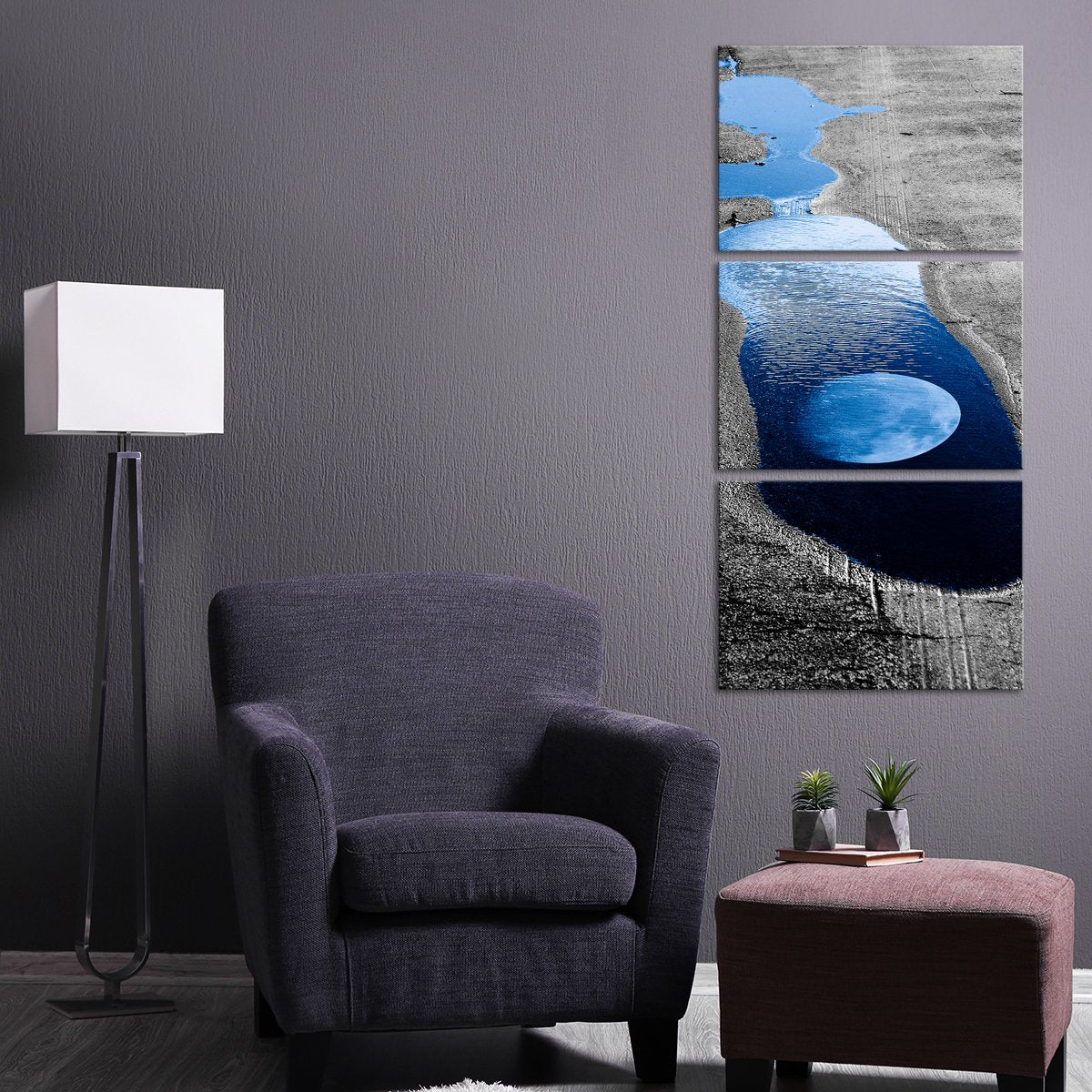Moon Reflection Pop Multi Panel Canvas Wall Art