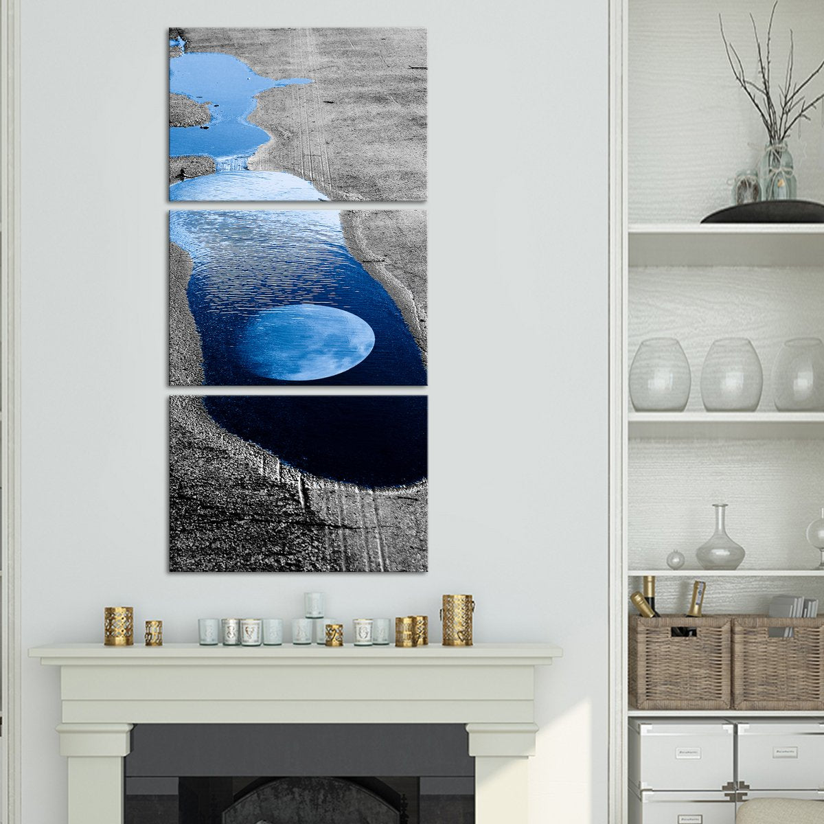 Moon Reflection Pop Multi Panel Canvas Wall Art