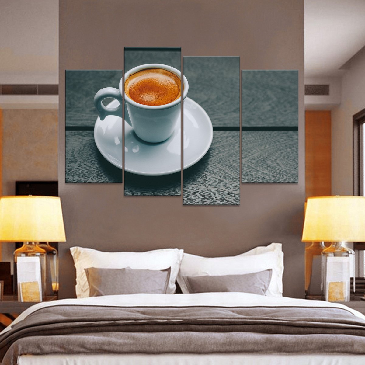 Morning Espresso Shot Multi Panel Canvas Wall Art