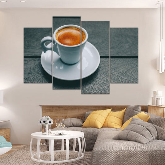 Morning Espresso Shot Multi Panel Canvas Wall Art