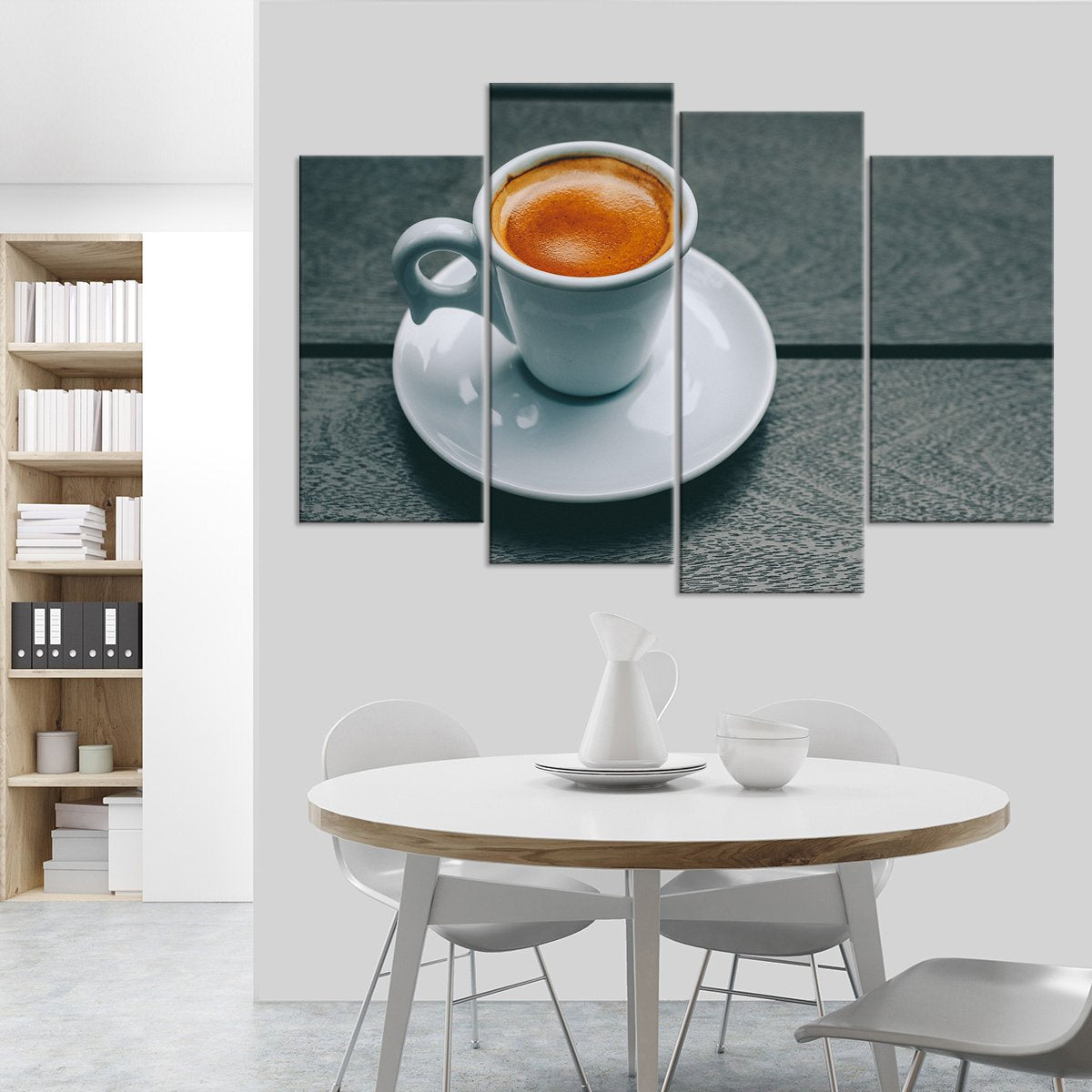 Morning Espresso Shot Multi Panel Canvas Wall Art