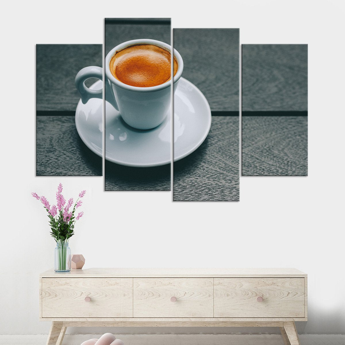 Morning Espresso Shot Multi Panel Canvas Wall Art