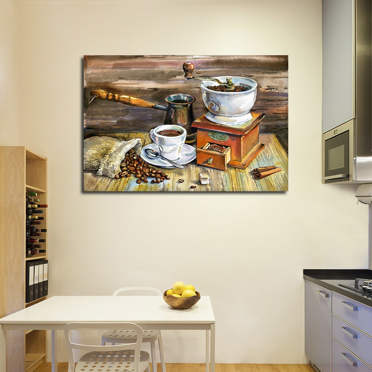 Morning Coffee Multi Panel Canvas Wall Art