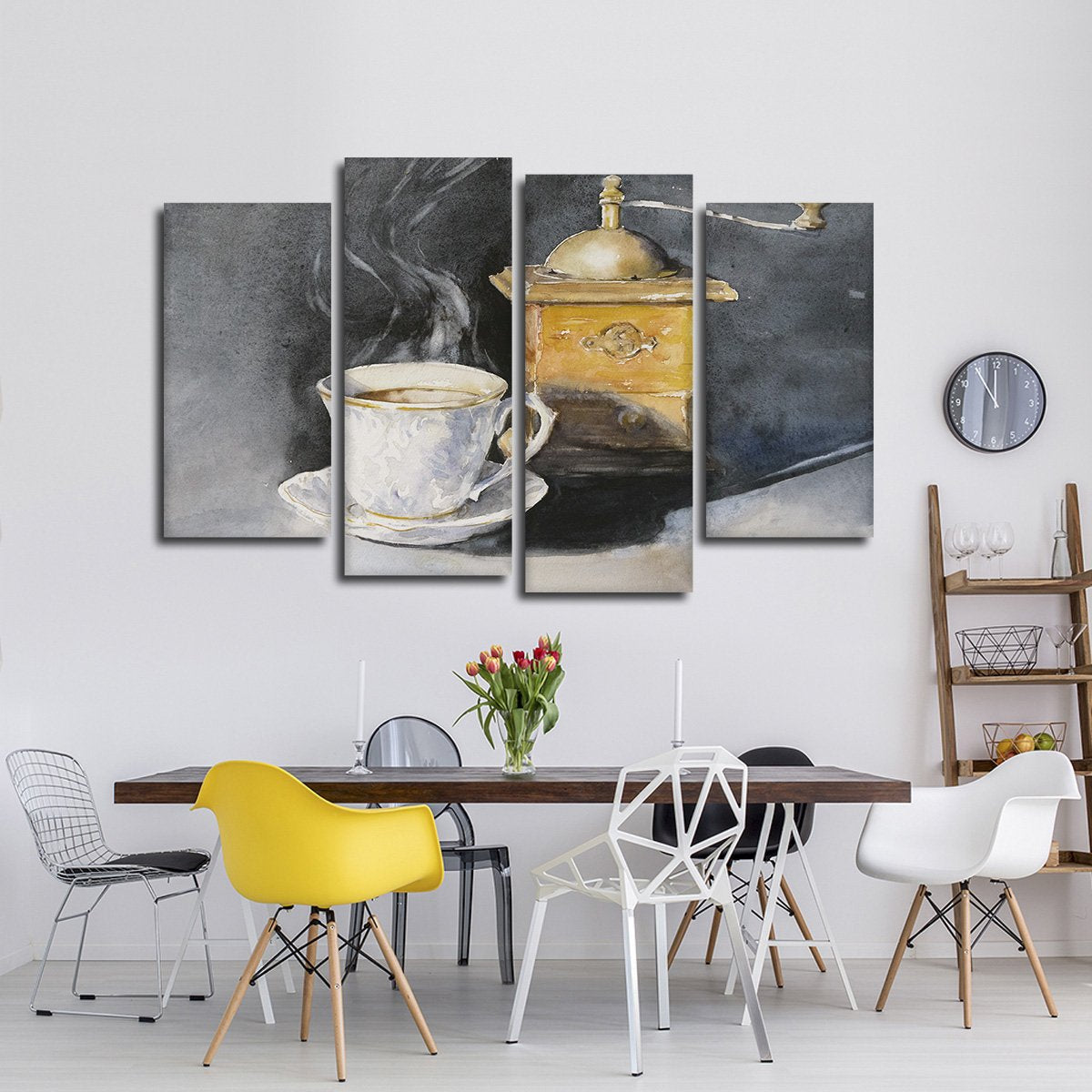Coffee Mill Multi Panel Canvas Wall Art